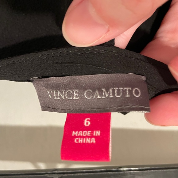 NWT Vince Camuto Faux Wrap Ruffle Trim Black Skirt Size 6 - Picture 4 of 8